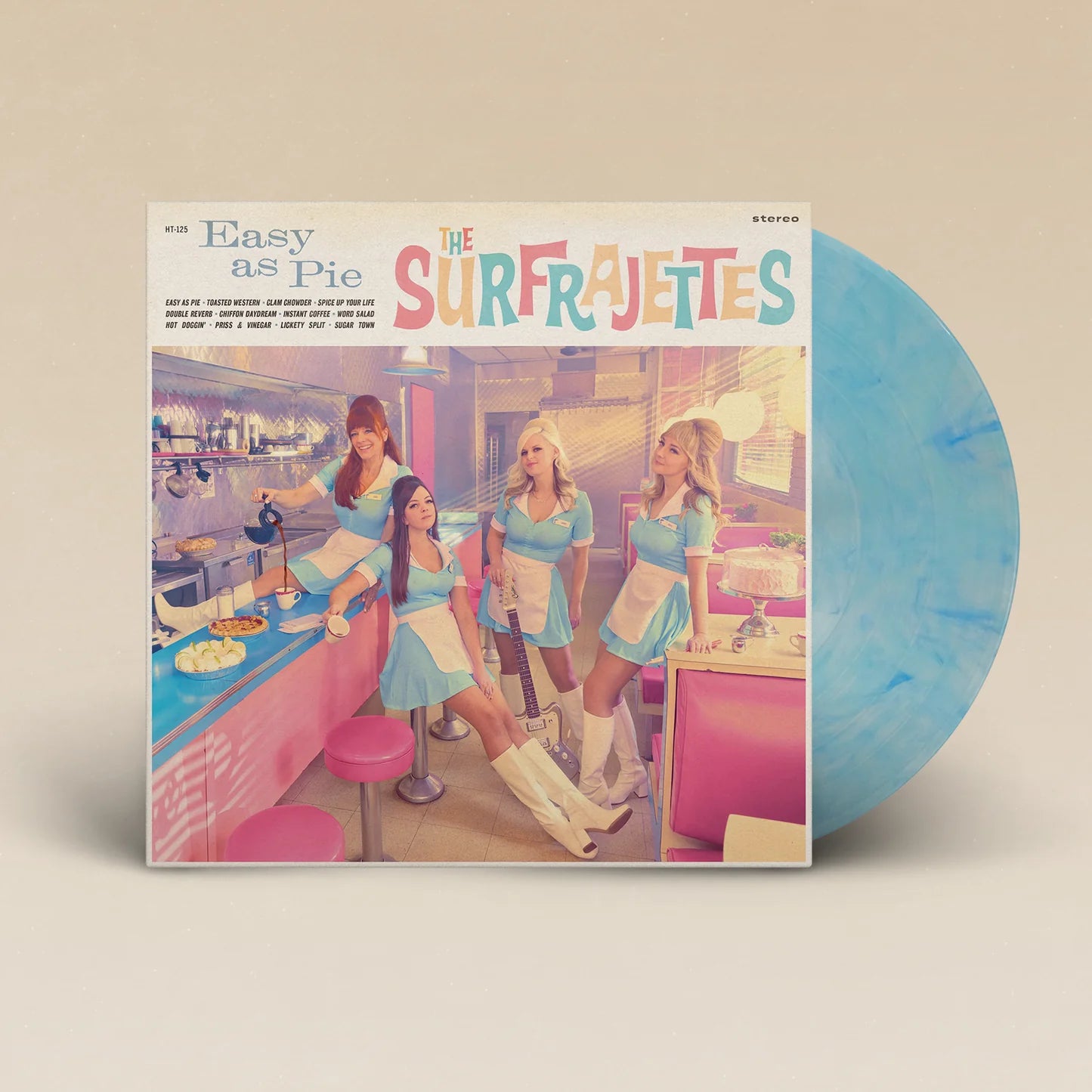 The Surfrajettes - “Easy as Pie” LP (Blueberry Pie) Limited To 1000