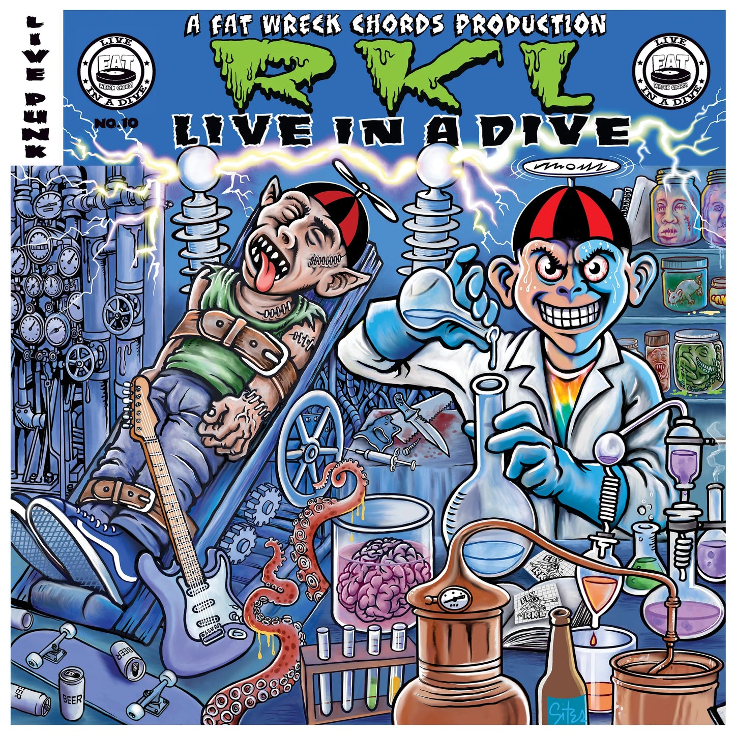 RKL - "Live In A Dive" LP (Neon Green)