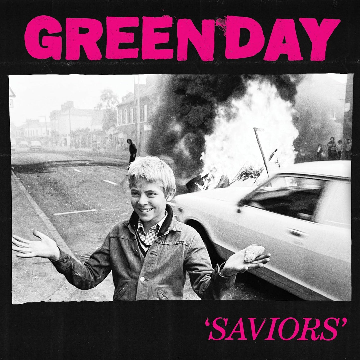 Green Day - "Saviors" LP (Tricolor Black/White Hot Pink) Limited To 3500