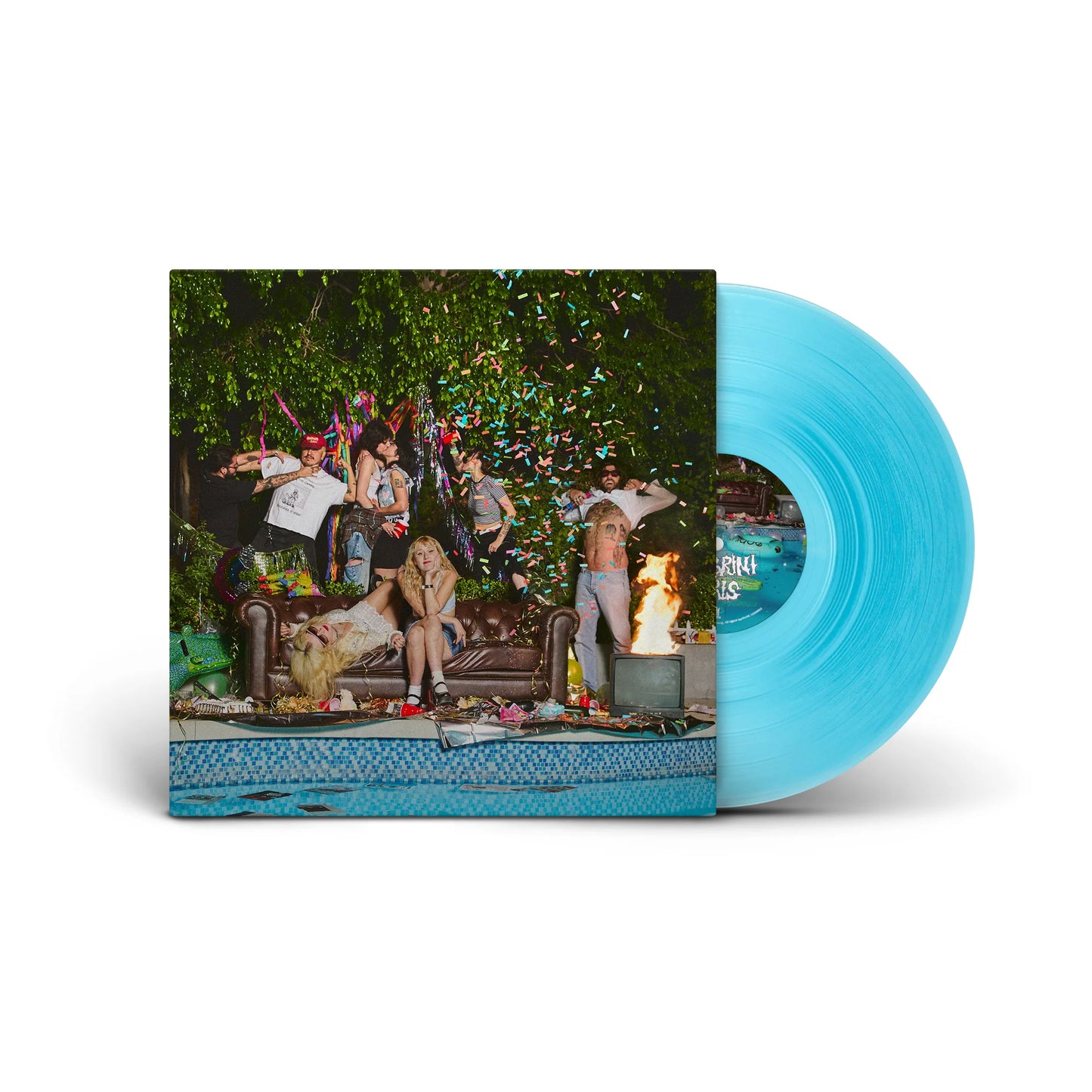 Lambrini Girls - “Who Let The Dogs Out” LP (Gay Smurf Dick Blue) Limited Edition