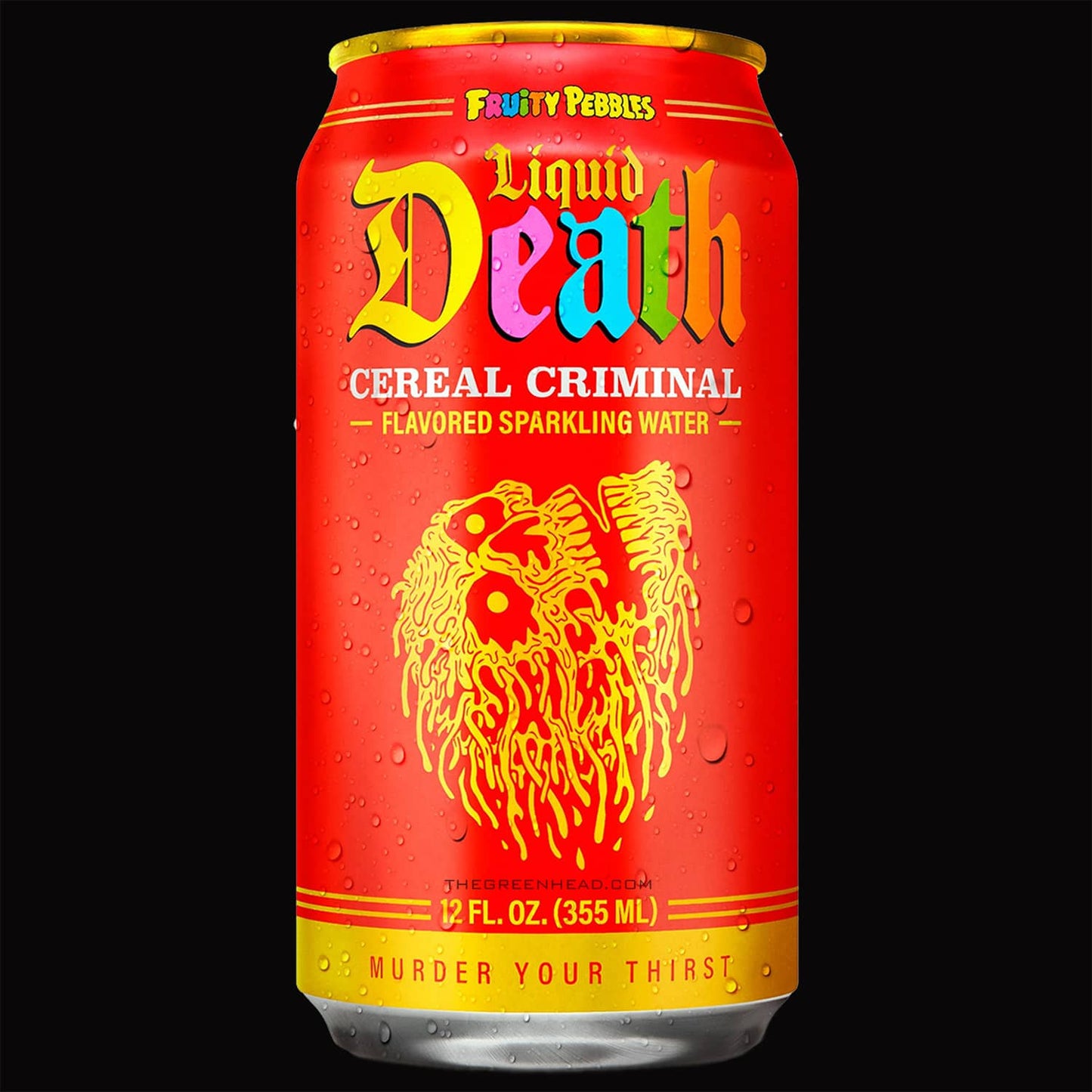 Liquid Death x Fruity Pebbles Cereal Criminal Sparkling Water