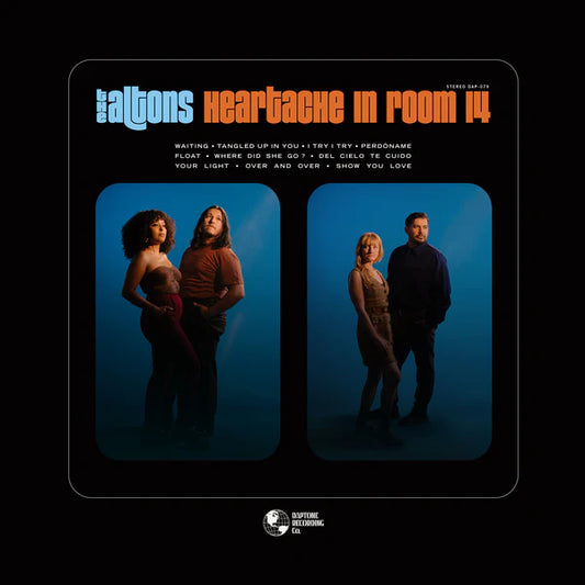 The Altons - “Heartache in Room 14” LP (Baby Blue with Orange and Blue Splatter) Limited To 500