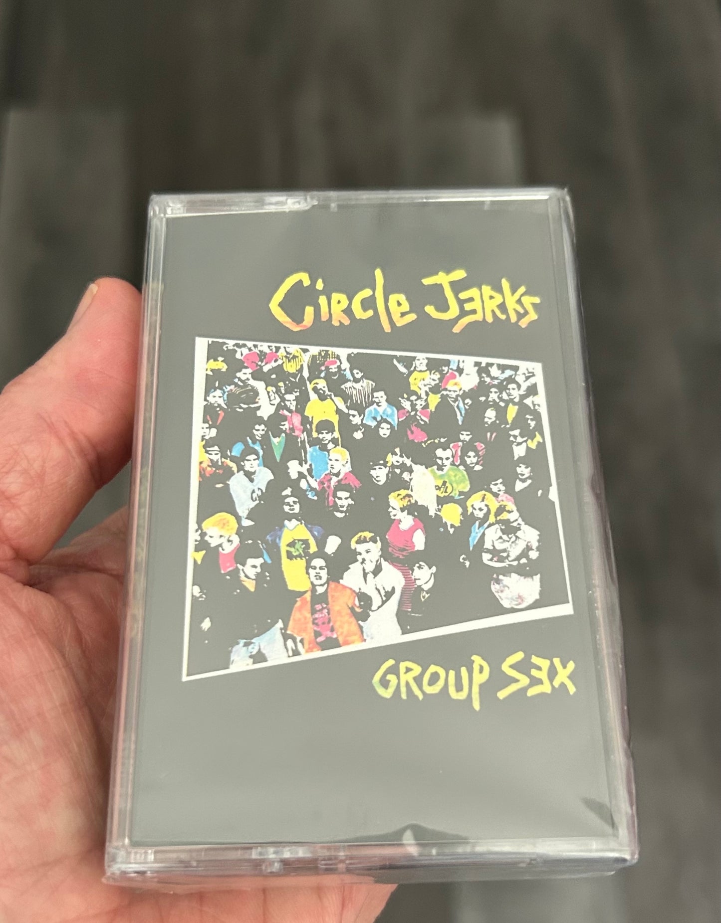 Circle Jerks - “Group Sex” Cassette (Black/Yellow) Limited To 900