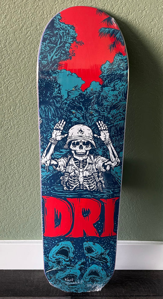 D.R.I. Dirty Rotten Imbeciles “Deep Red Surrender” Signed Skate Deck
