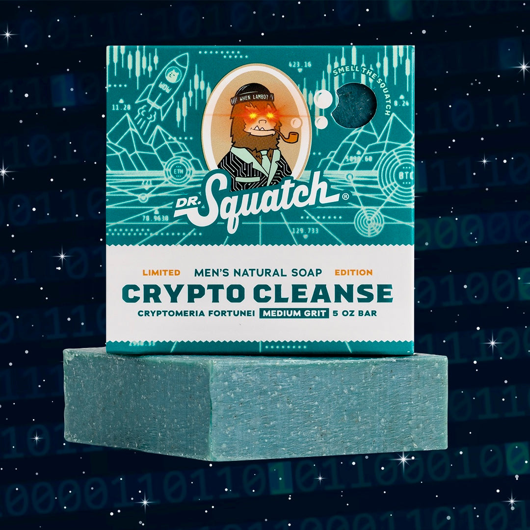 Dr. Squatch Crypto Cleanse Limited Edition Natural Soap Bar - Medium Grit