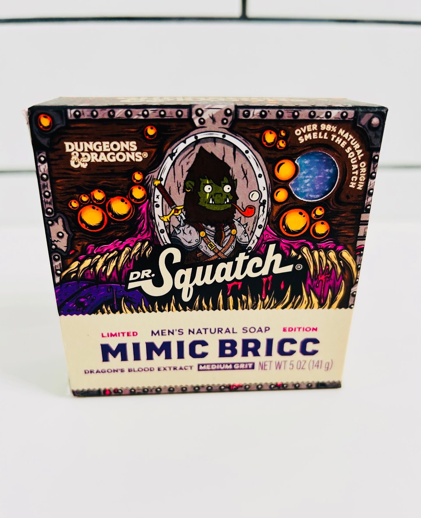 Dr. Squatch Dungeons & Dragons Mimic Bricc Limited Edition - Medium Grit